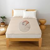 防水シーツ おねしょシーツ アンダー フラットシングル セミダブル クイーン ファミリーサイズ ベビー 介護 おむつ替え マットレス ペットシーツ 寝汗 嘔吐 防水シート 敷きパッドタイプ (カーキ, シングル・100*205cm)