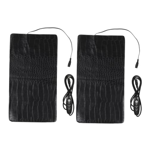 DRESSOOS Calentador De Eléctrica para Mascotas 2 Uds 3 Mantas Eléctricas Colchón Cama Colchón Portátil para Animales Cuero PU