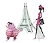 Party in Paris Party Decorations Supply Pack - Hanging Cutouts, Banner, and Centerpiece