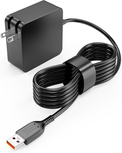 65W Charger Compatible with Lenovo Yoga 700 700-11ISK 700-14ISK 80QD 80QE Yoga 900 900-13ISK 900-13ISK2 Yoga 3 4 Pro 80MK 80UE Laptop Power Supply Adapter Cord