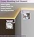 Innovz Crown Moulding LED Channel Aluminum Profile, Indirect Lighting Molding Diffuser for Ceiling Floor Wall, Cornice Coving Decor 1m 1.2m 2m 4m 10m 18m(White,4 meters/13.1 ft)