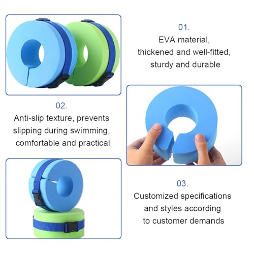 Foam Swim Aquatic Cuffs 4PCS Float Ring para Natación miniatura 6