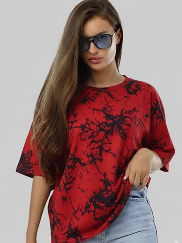 Image of LEOTUDE Valentine's Special Couple Matching Oversized Printed T-Shirt Combo