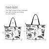 Sevdomey Wild West Cowboys Tote Bag for Women with Zipper, Large Capacity Canvas Handbag for Work, Travel & Shopping #2