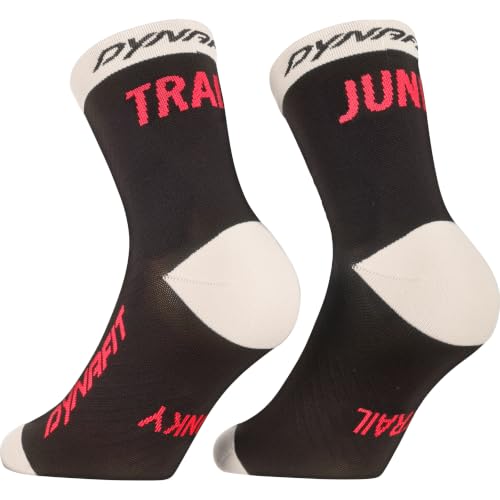 Chaussettes Trail Mid Dynafit mi-hautes noires en taille 39-42 pour le running