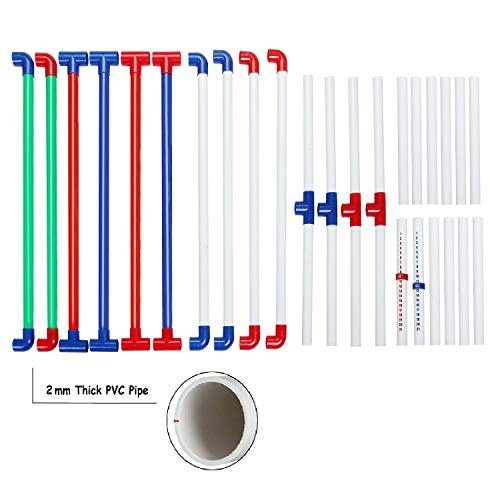 Win SPORTS Ladder Toss Outdoor Game Set Indoor Ladder Ball Toss Game with 6 Weighted Bolos, Carrying Case and Sand Weighted PVC Piping,Games for Adults, Kids, Family