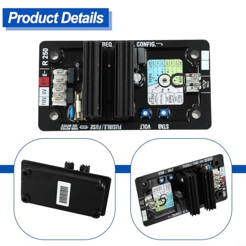 AVR R250 con control de transistor y función U/F para regular voltaje 3