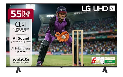 Image of LG 139 cm (55 Inches) UR7500 AI Series 4K Ultra HD (3840 x 2160) Smart webOS LED TV 55UR7500PSC