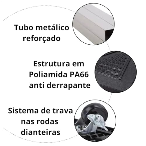 Base Móvel Ajustável com Rodinhas para Eletrodomésticos e Móveis, Suporte Universal Extensível com 4