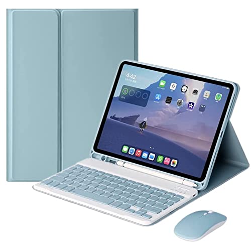 Étui clavier iPad Pro 12.9 bleu brume finition haut de gamme