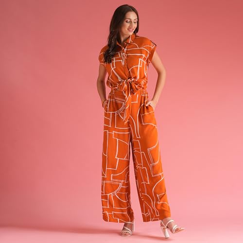 Image of Globus Women Jumpsuit (8909389031679 Brown L)