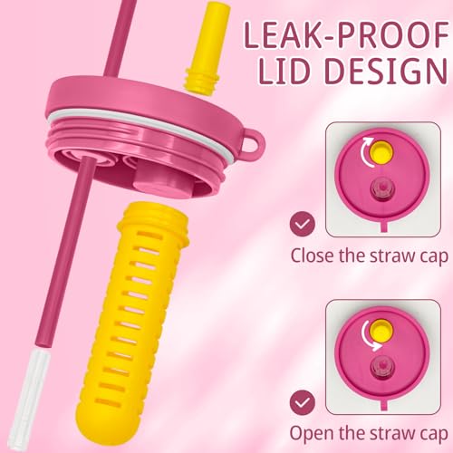 24oz Bow Tumbler with Handle and Straw,Insulated Stainless Steel Tumbler,Coffee Mug,Keep Drinks Hot and Cold,Cute Travel Mug,Gifts for Teens Women Mom