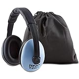 HearTek Small Baby / Kids Earmuffs Hearing Protection with Travel Bag - Adjustable Padded Defender Noise Protector / Reduction - Soundproof Ear Muffs For Babies and Infants Toddlers Junior Children