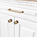 BUKOBYHE 10 Pack Antique Brass Cabinet Handles and Knobs - Vintage Drawer Knobs, Kitchen Hardware, Zinc Alloy Handles for Cabinets, Cupboards