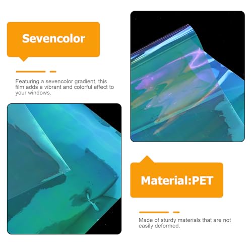 Vinilo Autoadhesivo Holográfico Multicolor para Ventanas miniatura 3