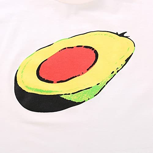 Roupas para meninas manga curta estampa de frutas T Shitr e calças roupas infantis 18 meses - bebê m