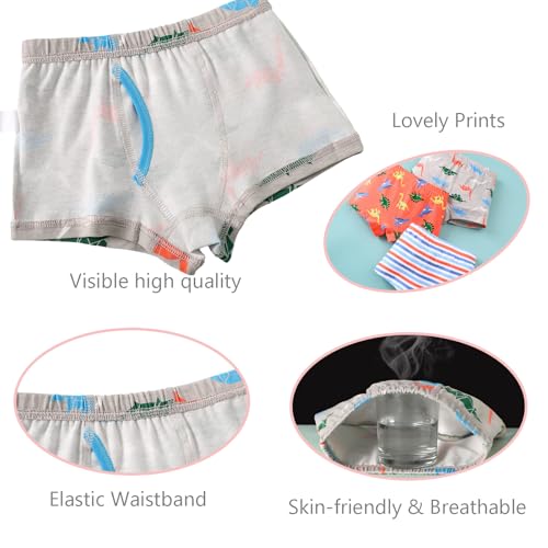 Boys Underwear, Toddler Boys Boxer Shorts Briefs 6 Pack Baby Kids Cotton Underpants 2-12 Years4
