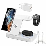 Contenu de l'emballage : 1 chargeur sans fil 3 en 1, 1 adaptateur 18 W, 1 câble USB vers type C, 1 manuel (français non garanti). Pour toute question, veuillez contacter notre vendeur, nous ferons de notre mieux pour vous aider.