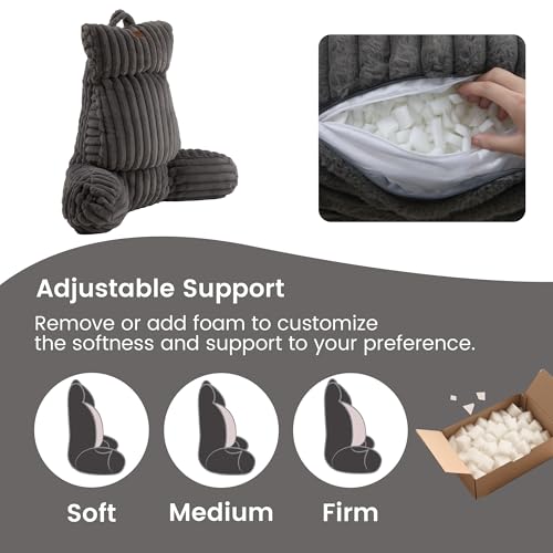 Faux Fur Reading Pillow, 25in - image 8