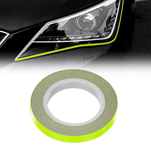 Quattroerre 7mm x 3m Neon Yellow Car Headlight Eyeliner Sticky Net