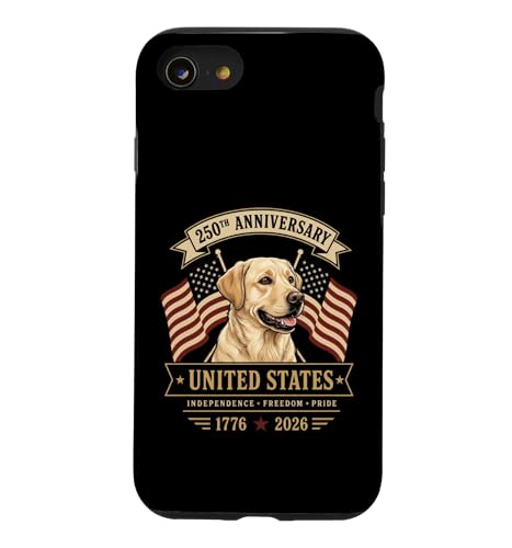 Labrador 250 Year USA Anniversary �X�}�z�P�[�X iPhone SE (2020) / 7 / 8 �p
