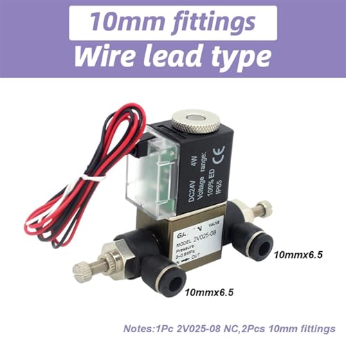 Électrovanne pneumatique 2V025-08 24V NC 1/4 BSP pour circuit d'air