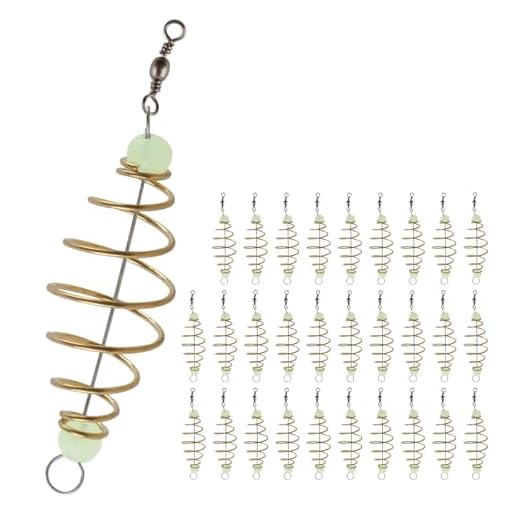 CASTSTRIKE 30PCS Fishing Bait Cage Spring Feeder Groundbait Feeder Rig Kit
