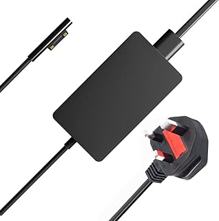 65W Charger For Microsoft 15V 4A Laptop Adapter for Surface Pro 10, 9, 8, 7+, 7, 6, 5, 4, 3, X,Windows Surface Laptop 1,2,3,4,5,6,Surface Go 2 Go 3,Surface Book 3,2,1