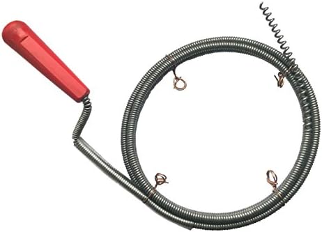 Rohrreiniger Für Abfluss Rohrreinigungsspirale 10mm X 10m - Mit Trichterbohrer 30mm, Für Rohre Ab 70mm - Optionale Verlängerung Handkurbel Spirale