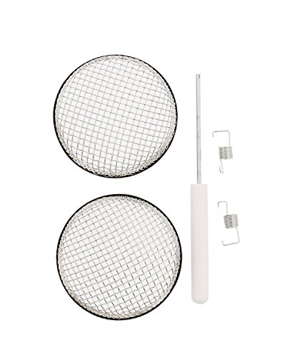 ABN RV Furnace Vent Cover Replacement 2.8in x 1.2in 2-Pack with Installation Tool – Camper Trailer Bug Insect Screen
