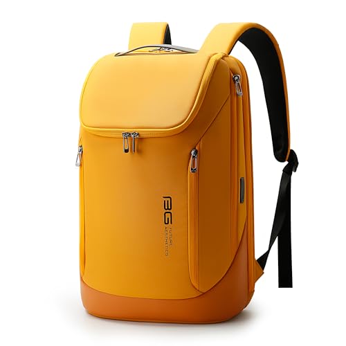 Image of Red Lemon BANGE Captain 30L Business Smart Waterproof Backpack fit Upto 15.6 Inch Laptop Backpack with USB&Type-C Charging Port,Travel Durable Backpack for Men and Women (Sporty Yellow)