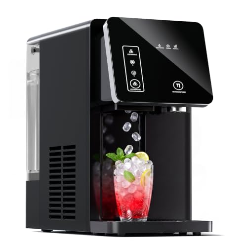 Image of Cowsar 2-in-1 Countertop Ice Maker with Water Dispenser, 26lbs /24h