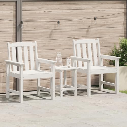 Genérico Sillas de Comedor 2 pcs Blancas HDPE,wenjingqiES-42006604