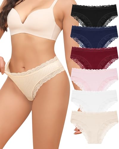 Image of Levao Cotton Underwear Women Lace Brazilian Slip Ladies Knickers Low Waist
