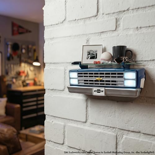 1985 C10 Truck Floating Wall Shelf, Blue, LED Lights by Sunbelt Gifts - Used condition - Image 5
