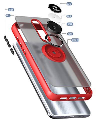 Swp Coolpad Legacy Brisa Case(2020), Matt Finished Magnetic Ring Stand Case, Full-Body Protective Cover With Soft Tpu Bumper Shockproof Case For Coolpad Legacy Brisa 6.53" (Blue) #TOP4