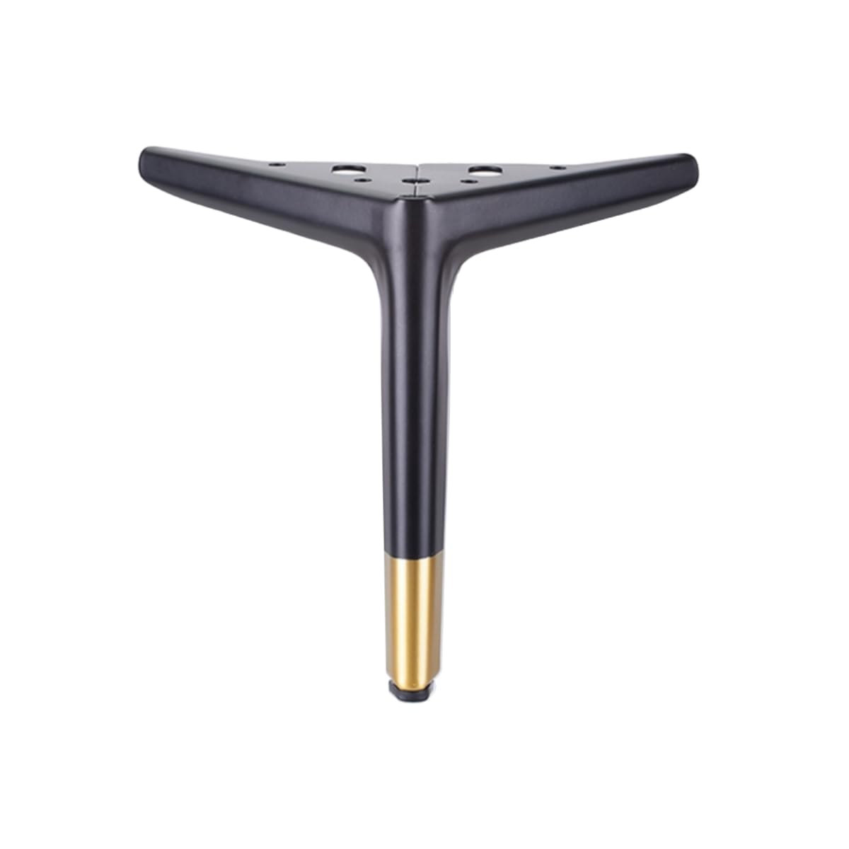 Gambe triangolari in metallo in pelliccia per divani cabi, sedie e banchi da lavoro, piedini di ricambio da 18 cm (confezione da 2 neri d h) - e supporto Slish