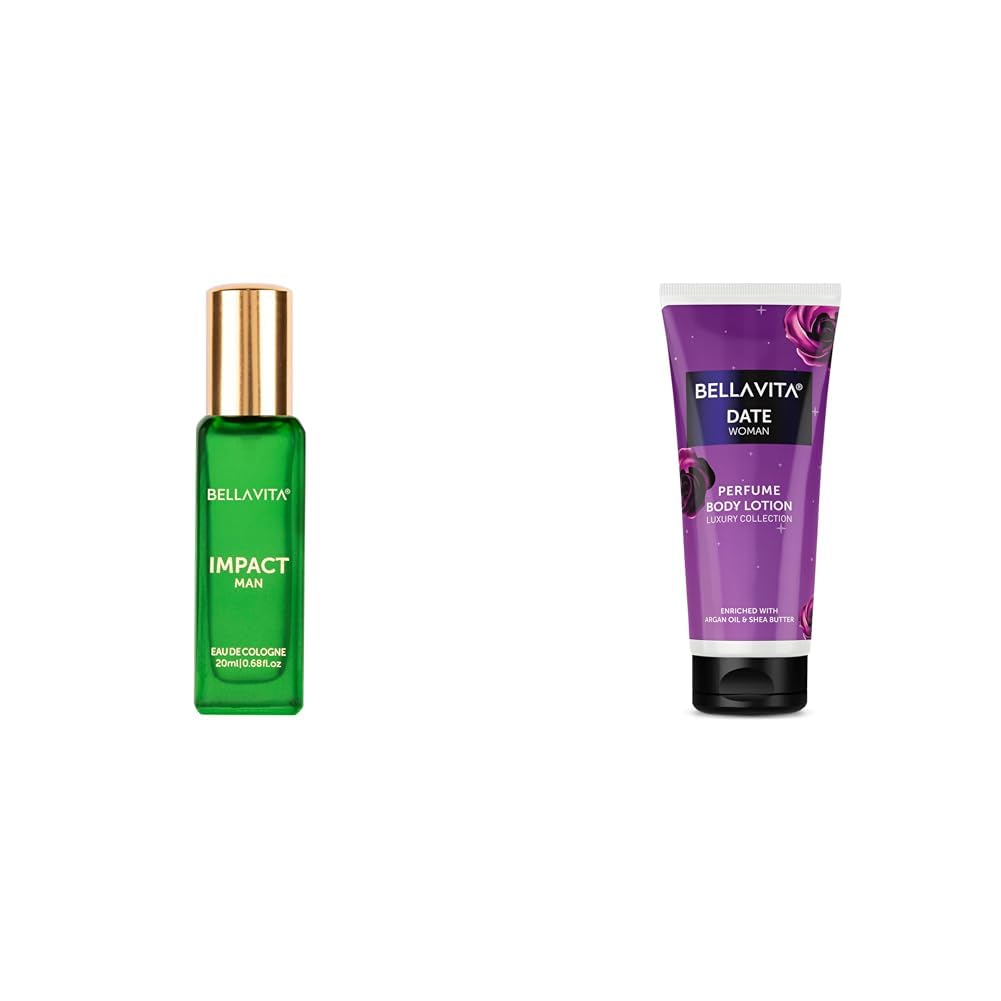 Bella Vita Luxury Impact Man Eau De Cologne Date Woman Body Perfume Lotion For Nourishing Hydrating Soft Supplehealthy Skin With Argan Oil And Shea Butter 200 Ml