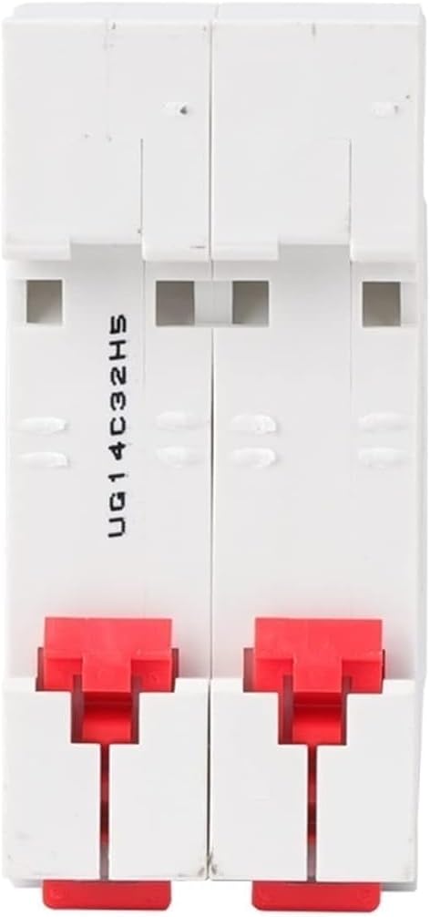 Circuit breakerYCB6H-63 2P/3P MCB 4.5kA 400V Miniature Circuit Breaker Din Rail Mount Breaking Capacity 50/60Hz 25A/32A/40A/50A/63A 1Pcs (Size : 3P, Color : C6A) (Color : C32A, Size : 2P)