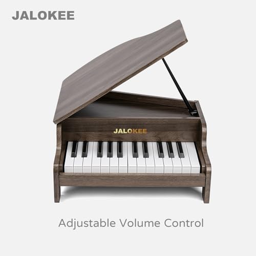 Kids Piano Keyboard, 25 Keys Grand Piano for Kids, Mini Music Educational Instrument Toy, Volume Adjustable, Wood Toy for Toddlers Girls Boys (Walnut) - Les Beatles, Paul McCartney, John Lennon, RIngo Starr, George Harrison Kids Piano Keyboard, 25 Keys Grand Piano for Kids, Mini Music Educational Instrument Toy, Volume Adjustable, Wood Toy for Toddlers Girls Boys (Walnut) – Image 7