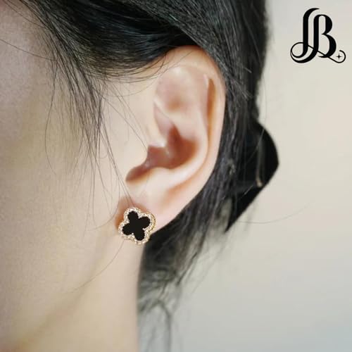 Clover Earrings for Women | Stylish Designer Studded Clover Stud Earrings | Lovely Gift for Women3