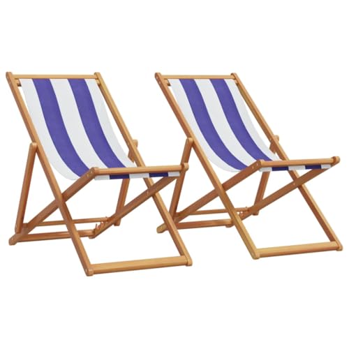 Chaises de plage pliantes réglables avec dossier inclinable multiposition - 2