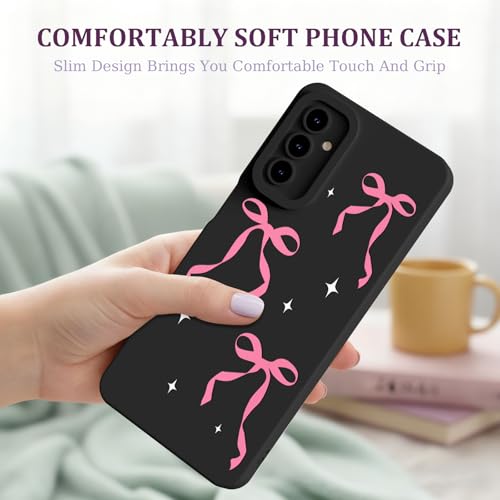 CASBST for Galaxy A15 5G Phone Case, Printed Silicone, Bowknot - image 3