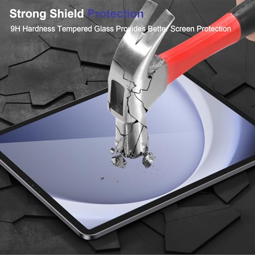 SIBEITU 2 Pack Screen Protector for Samsung Galaxy Tab A9 2023, 8.7 Inch HD Clear 9H Hardness Tempered Glass Film for Galaxy Tab A9, Scratch Resistent, Touch Sensitive, No Air Bubbles