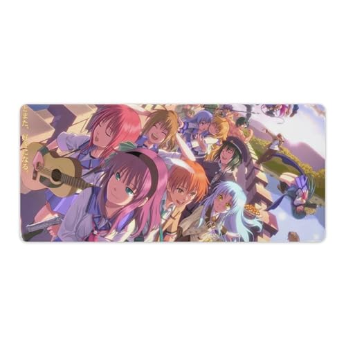 Angel Beats! �L���� �S�� ��^�}�E�X�p�b�h�A�f�X�N�v���e�N�^�[�A�h���L�[�{�[�h�}�b�g ���ɂ₳���� �ϋv�� �h�� ������h�~ ����~�� �I�t�B�X/�ƒ�/�Q�[��/�����̂��߂̑ϋv���̂���f�X�N�}�E�X�p�b�h 40x90cm