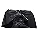 Rubberfashion Latex Hotpants - Rubber Slip kurzer Latex Slip mit Innenkondom 2 Stück - Latex Dessous Damen Schwarz 0.4mm S
