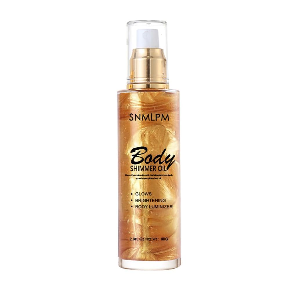 TERRIFIRadiant Glow Body Oil - Luxurious Golden Shimmer for Face and Body, Glamorous Liquid Highlighter for All Skin Tones, Sparkling Non-Sticky Luminizer for Special Occasions and Everyday Glam