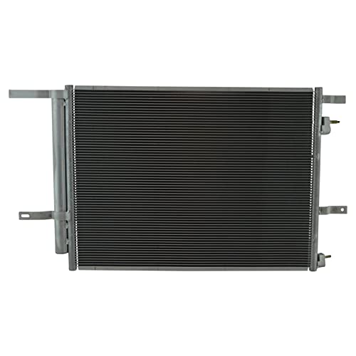 Image of TRQ A /C Condenser and Receiver Drier Assembly Compatible with 2013-2019 Ford Fusion L4 2.5L 2013-2016 Lincoln MKZ V6 3.7L
