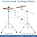 awagas 2Pack Standard Cymbal Boom Stand Double Braced Adjustable Cymbal Stand 28