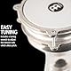 Meinl Percussion Aluminium Series Darbuka - Kleine Handtrommel - Mit Kunststofffell - Durchmesser 5,875 Zoll - Aluminium, Silber (HE-101)